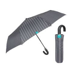 Perletti Time, Pánský automatický skládací deštník Gessato / šedý, 26346
