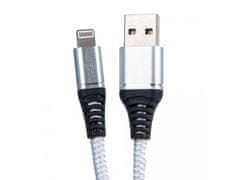 Bomba USB Data kabel extra ohebný pro iPhone 1M Barva: Bílá
