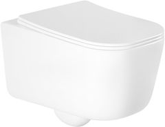 Mexen Závěsný WC set STELLA 35 cm s prkénkem SLIM DRED bílý