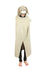 Cozy Noxxiez BL801 Králík - hřejivá deka s kapucí se zvířátkem a tlapkovými kapsami