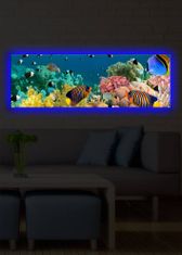 Hanah Home Obraz s led osvětlením Shining Sea 90x30 cm