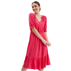 Orsay Tmavě růžové dámské šaty ORSAY_471699324000 38