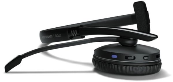  komunikační handsfree sluchátka epos adapt 230 mikrofon na raménku transportní pouzdro bluetooth technologie usb dongle skvělá pro práci i zábavu