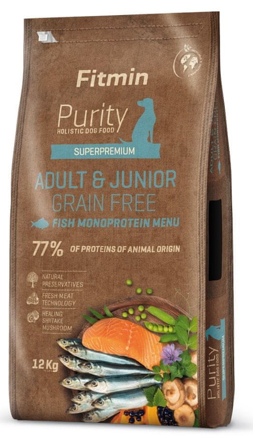 Levně Fitmin Purity Dog Grain Free Adult&Junior Fish Menu 12 kg