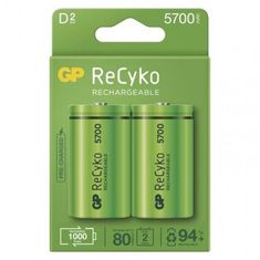 GP Nabíjecí baterie ReCyko 5700 D (HR20) B2145, 2 ks, zelené 1032422570