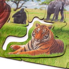 Ulanik Dřevěné podlahové puzzle "Safari"