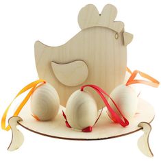 Ulanik Dřevěný stojan na vejce "Kuře"