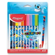Maped Dětské fixy Maped Color'Peps Ocean Life Decorated 12 barev