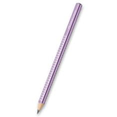 Faber-Castell Grafitová tužka Faber-Castell Sparkle Jumbo perleťové odstíny, výběr barev fialová