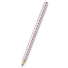 Faber-Castell Grafitová tužka Faber-Castell Sparkle Jumbo perleťové odstíny, výběr barev růžová