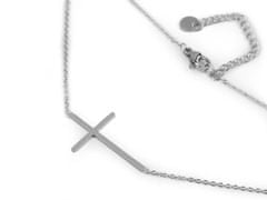 Kraftika 1ks latina náhrdelník z nerezové oceli křížek, řetízky