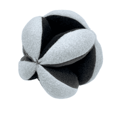 Montessori míč (14cm) šedá/černá