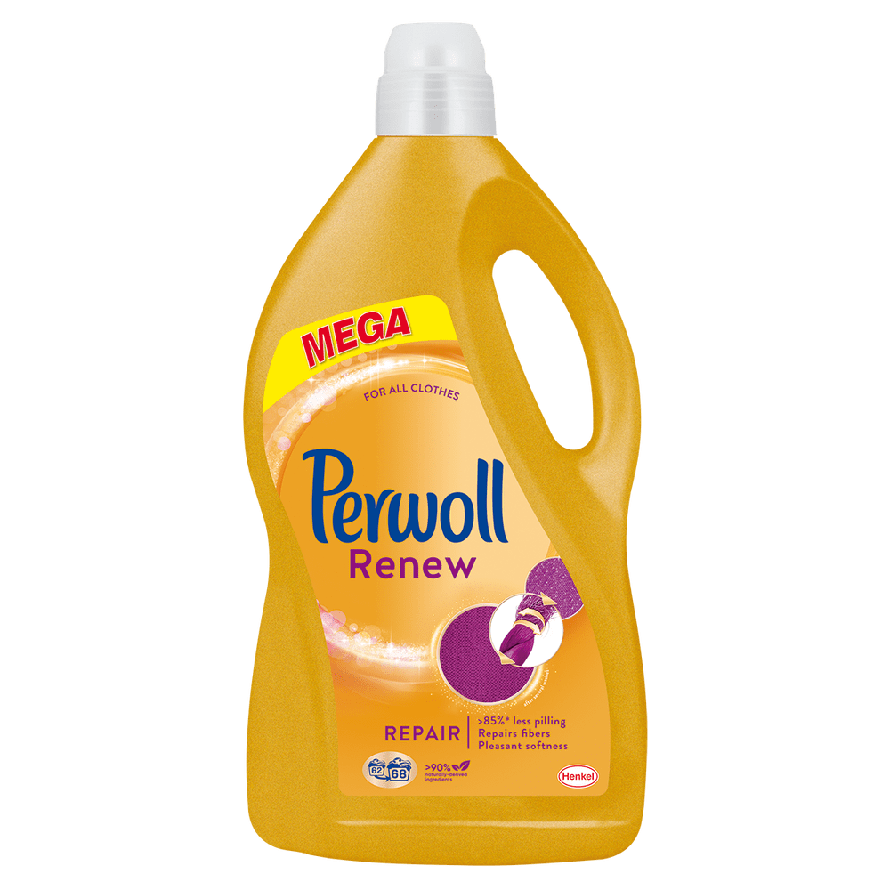 Perwoll speciální prací gel Renew Repair pro jemné prádlo a obnovu vláken 68 praní, 3740 ml