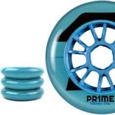 POWERSLIDE POWERSLIDE Prime Maximus 100 mm 74a Clear Blue Indoor 3-balená kolečka pro kolečkové brusle