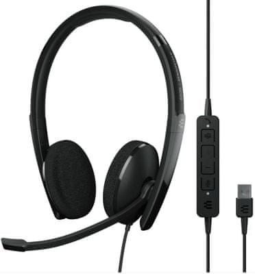  Komunikacijske slušalice za telefoniranje bez upotrebe ruku Epos Adapt 160 T USB II mikrofon pri ruci transportna torbica bluetooth tehnologija usb ključ odlične za posao i zabavu 
