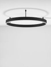 Nova Luce stropní LED svítidlo Motif černá 600 mm