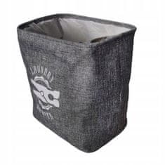 INNA Koš na prádlo pro organizér skládání v koupelně Volně stojící koš na prádlo o objemu 27 litrů v odstínech šedé a stříbrné barvy