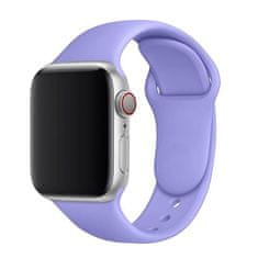 BStrap Soft Silicone řemínek na Apple Watch 42/44/45mm, Light Purple
