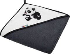 AKUKU Dětská osuška 100x100 Akuku černá s pandou