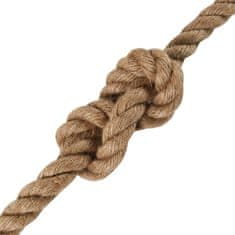 Vidaxl Jutové lano 10 m dlouhé 60 mm silné