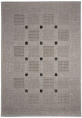 Devos Kusový koberec FLOORLUX Silver/Black 20079 – na ven i na doma 80x150