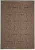 Kusový koberec FLOORLUX Coffee/Black 20008 – na ven i na doma 60x110