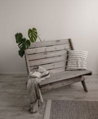 Sotra EcoFurn Granny Dřevěné zahradní skládací židle pro 2 osoby, borovice, bílý olej