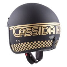 Cassida Moto přilba Oxygen Rondo černá matná/zlatá (Velikost: S (55-56))