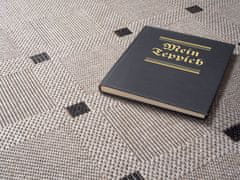 Devos Kusový koberec FLOORLUX Silver/Black 20079 – na ven i na doma 60x110