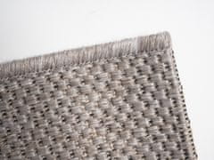 Devos Kusový koberec FLOORLUX Silver/Black 20079 – na ven i na doma 60x110