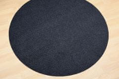 Vopi AKCE: 120x120 (průměr) kruh cm Kusový koberec Quick step antracit kruh 120x120 (průměr) kruh
