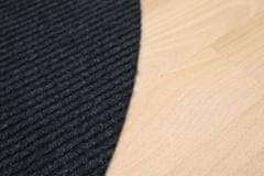 Vopi AKCE: 120x120 (průměr) kruh cm Kusový koberec Quick step antracit kruh 120x120 (průměr) kruh
