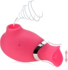 XSARA Vzduchový masažér klitorisu s pohyblivým jazýčkem - 5 funkcí sání a vibrací - 70417980