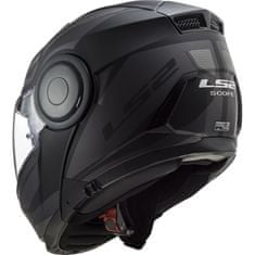 LS2 SCOPE AXIS výklopná helma černá/šedá-titan vel.XL
