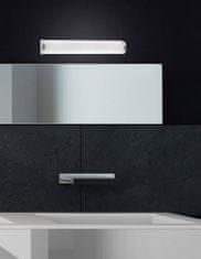 Nova Luce Minimalistické nástěnné svítidlo Polo vhodné nad koupelnové zrcadlo - 2 x 40 W - - 330 mm nikl,opál