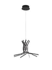 Nova Luce Jedinečný designový lustr Norine s regulací jasu 500 mm 1450 lm černá