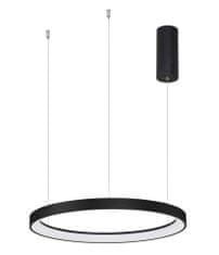 Nova Luce Pertino stmívatelný LED lustr 780 mm 3600 lm černá