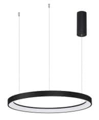 Nova Luce Pertino stmívatelný LED lustr 780 mm 3600 lm černá