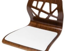 Beliani Barová židle bílá/hnědá PETERSBURG