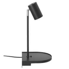 NORDLUX Nástěnná lampička Cody s nabíjecím USB portem černá