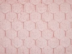 Beliani Sada 2 dekorativních polštářů 43 x 43 cm pastelově růžové PURSLANE