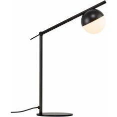 NORDLUX Stylová stolní lampička Contina s kulatýmným stínidlem černá