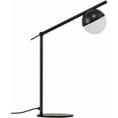 NORDLUX Stylová stolní lampička Contina s kulatýmným stínidlem černá