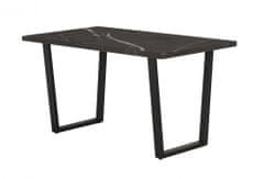 Matis Jídelní stůl PABLO TR - mramor černý 140 × 80