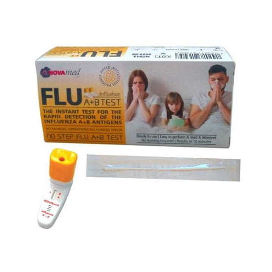 Novamed Novamed No Step FLU A+B Test - domácí test na chřipku