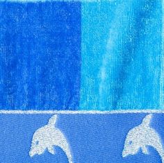 Lovely Home Oboustranná plážová osuška Dolphin Stripe modrá