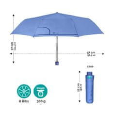 Perletti Dámský skládací deštník COLORINO / světle zelená, 26292