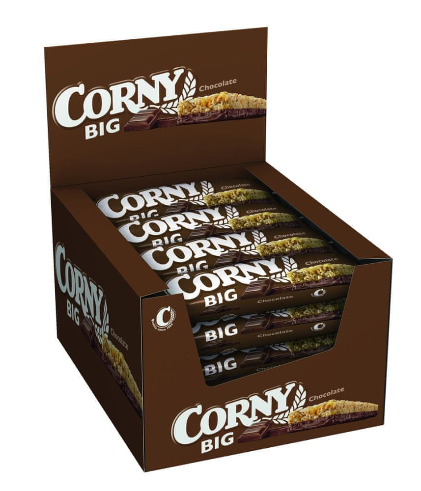 Levně Corny BIG cereální tyčinka mléčná čokoláda 24 x 50 g