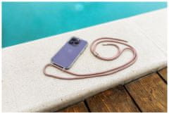 FIXED Pouzdro FIXED Pure Neck s růžovou šňůrkou na krk pro Samsung Galaxy A15/A15 5G