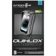 Interphone Univerzální voděodolné pouzdro na mobilní telefony Interphone QUIKLOX Waterproof, max. 7", černé